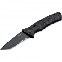 Автоматический складной нож Boker Strike Tanto All Black, сталь AUS-8, рукоять алюминий купить в Твери