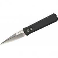 Автоматический складной нож Godson™ Solid Black Handle, Satin Blade купить в Твери