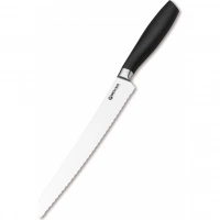 Кухонный хлебный нож Bker Core Professional Bread Knife, 220 мм, сталь X50CrMoV15, рукоять пластик купить в Твери