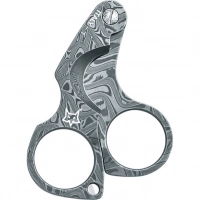 Нож для сигар Fox Damascus Figaro Cigar Cutter, сталь дамаск, рукоять дамаск купить в Твери