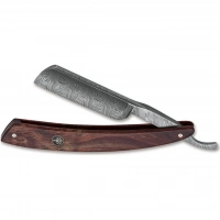 Опасная бритва Boker Damascus Curly Birch 6/8, сталь дамаск, рукоять коричневая береза купить в Твери