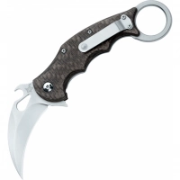 Складной нож Fox IKBS Ball Bearing Karambit, сталь Elmax, рукоять титановый сплав 6Al4V, чёрный купить в Твери