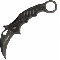 Складной нож Fox Karambit, сталь N690, рукоять стеклотекстолит G-10, чёрный купить в Твери