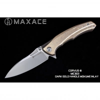 Складной нож Maxace Corvus, сталь M390, Mokume  TC4+Inlay купить в Твери