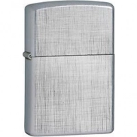 Зажигалка ZIPPO Linen Weave с покрытием Brushed Chrome, латунь/сталь, серебристая, матовая, 36x12x56 мм купить в Твери